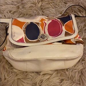 PARK HAND DRAWN SCARF PRINT VIOLET (COACH F24026)